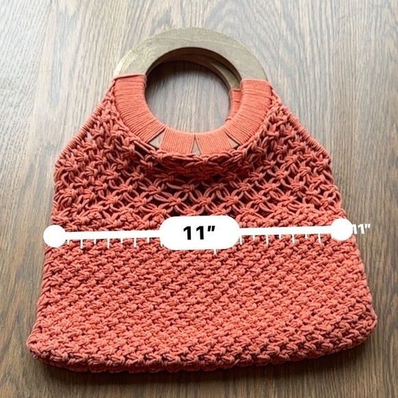 A New Day pink Women's Crochet Bag - Rust boho coquette cottagecore I - Picture 6 of 6